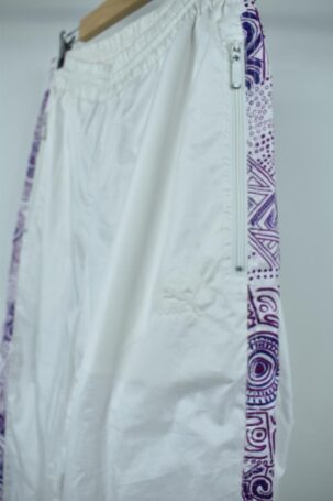 Vintage Puma Nylon Track Pants σε Λευκό με Σχέδια No EU 44