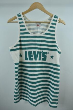 Vintage Levi's Tank Top με Ρίγες No L