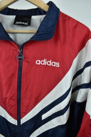 Vintage Adidas Track Jacket σε Μπλε - Κόκκινο No M