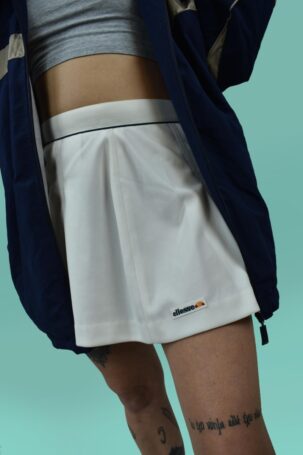 Vintage 70's ellesse Mini Tennis Skirt σε Λευκό No M
