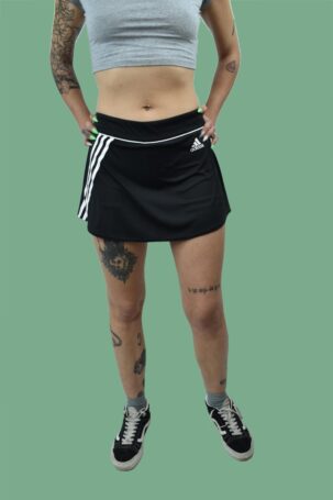 Y2K Adidas Climalite Club Tennis Skirt σε Μαύρο US S