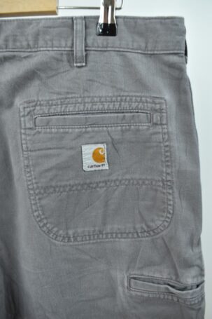 Vintage Carhartt Βερμούδα με Τσέπες σε Γκρι US 36