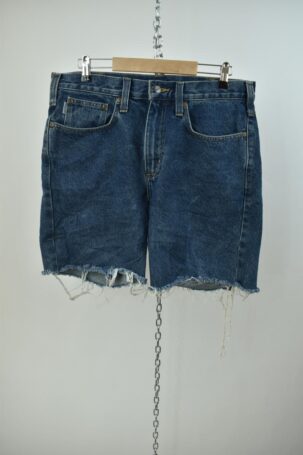 Vintage Carhartt Τζιν Cut-off Shorts σε Σκούρο Μπλε US 32