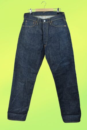 Vintage Evisu High Waist Jean Παντελόνι σε Indigo Blue US 32x35