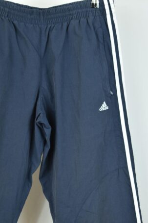 Vintage Adidas Three Stripes Capri Track Pants σε Σκούρο Μπλε No M