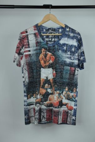 Y2K Phillipp Plein Muhammed Ali T-Shirt σε Πολύχρωμο Men's XL