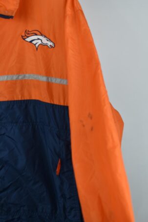 Vintage LogoAthletic NFL Denver Broncos Windbreaker Jacket σε Πορτοκαλί No XL