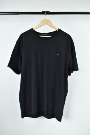 Vintage Tommy Hilfiger Basic T-Shirt σε Μαύρο No 3XL