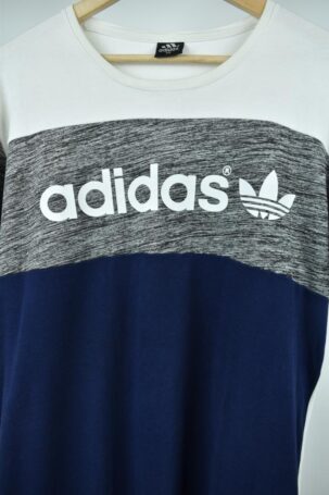 Vintage Adidas T-Shirt σε Τρίχρωμο No 3XL