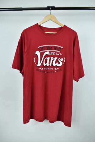 Vintage Vans T-Shirt σε Κόκκινο No XXL