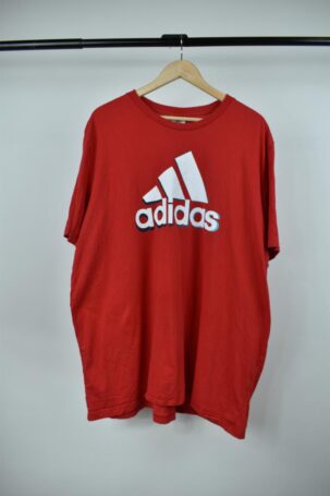 Vintage Adidas T-Shirt σε Κόκκινο No XXL