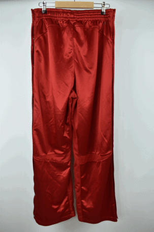Vintage Adidas Tearaway Shiny Snap Pants σε Κόκκινο No US L
