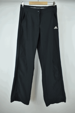 Vintage Adidas Climalite Αθλητικό Παντελόνι Χαμηλοκάβαλο σε Μαύρο No EU 36