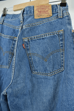 Vintage Levis 901 Made in UK High Waist Jeans σε Μπλε No W30