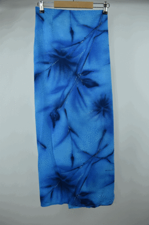 Vintage Wrap Καλοκαιρινή Φούστα σε Μπλε No S - M