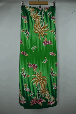 Vintage Χαβανέζικη Wrap Φούστα σε Πράσινο No One Size